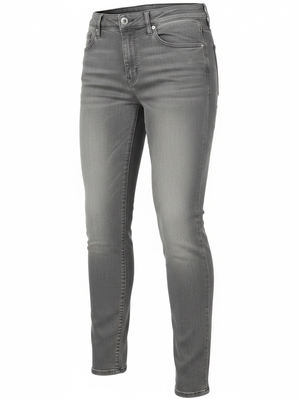 Mavi "Emma" Mid Rise Slim Boyfriend Jeans/Distressed Gray/Size: 32 x 30
